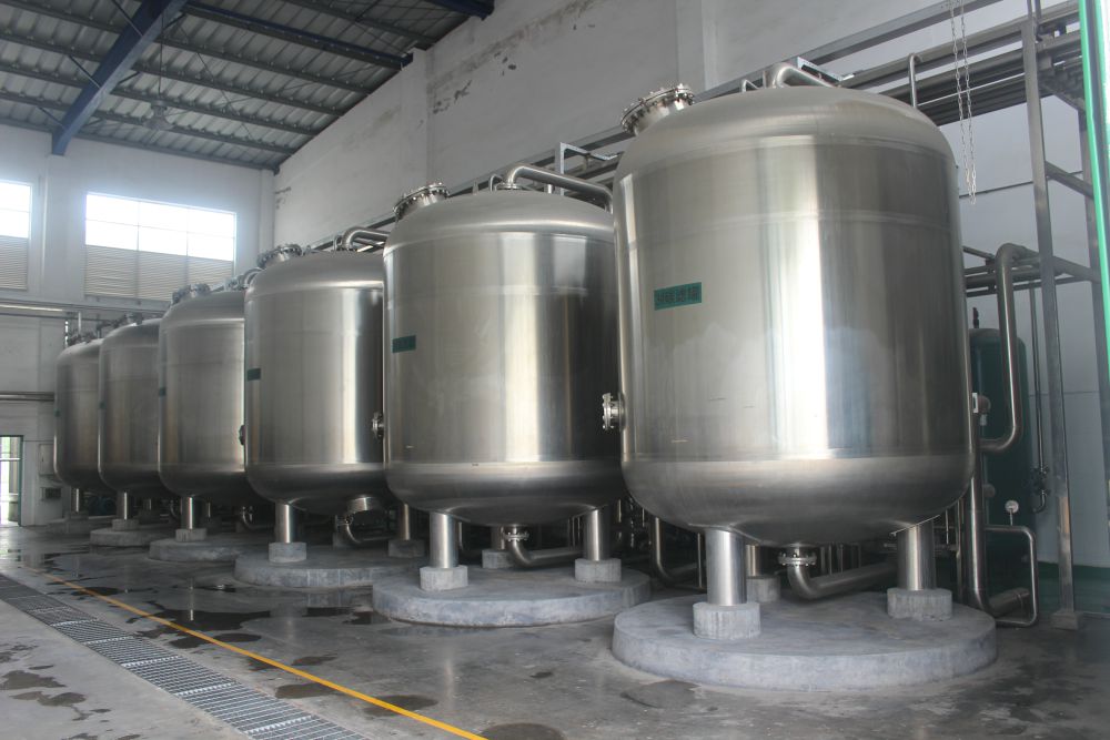 廣州某某啤（pí）酒100噸過濾軟化（huà）水工程